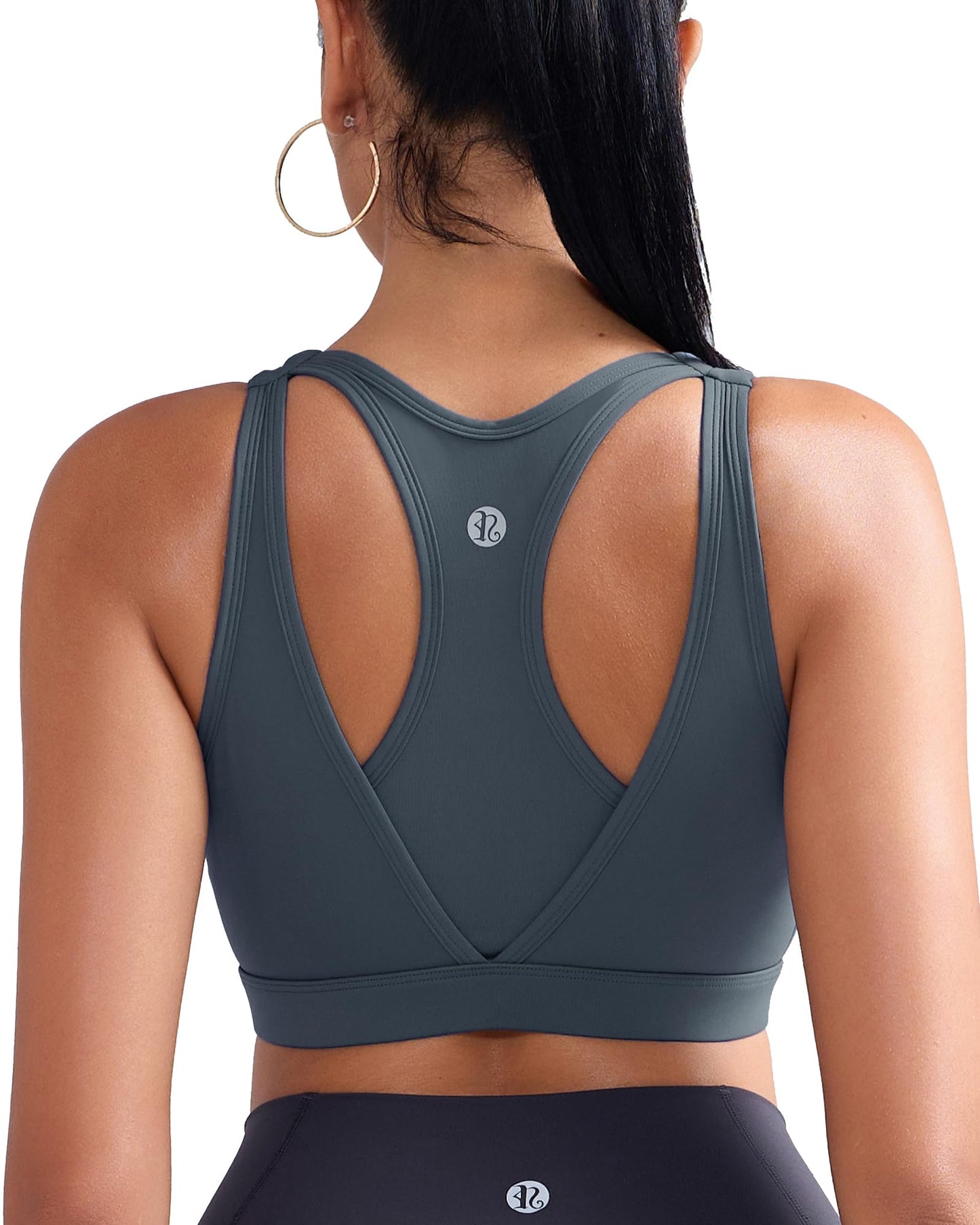 RUNNING GIRL® High-Support Racerback Tank Style Sports Bra | Fixed Molded Cups