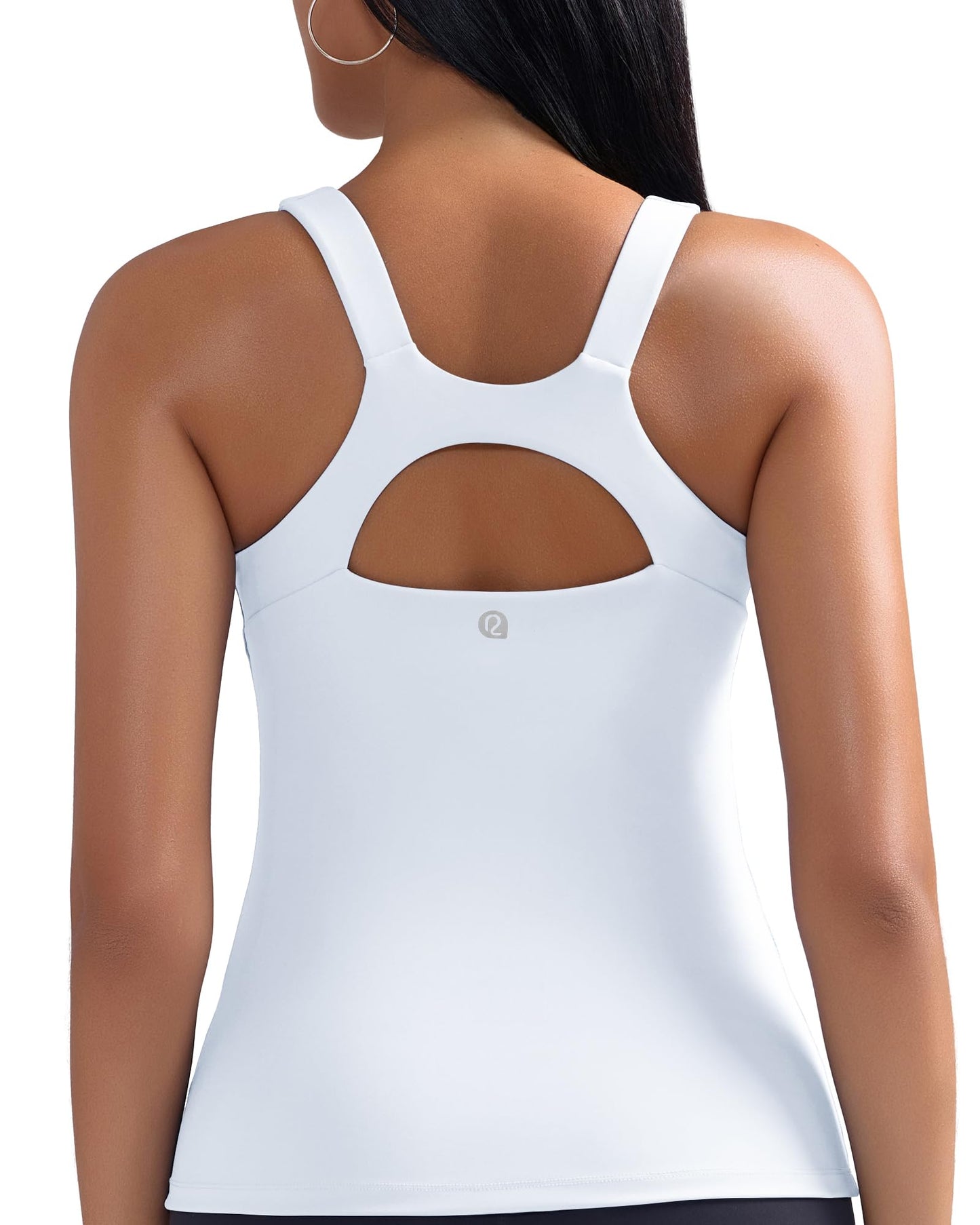 RUNNING GIRL® 2-in-1 Racerback Workout Tank Top | Built-in Bra & Breathable Yoga Top