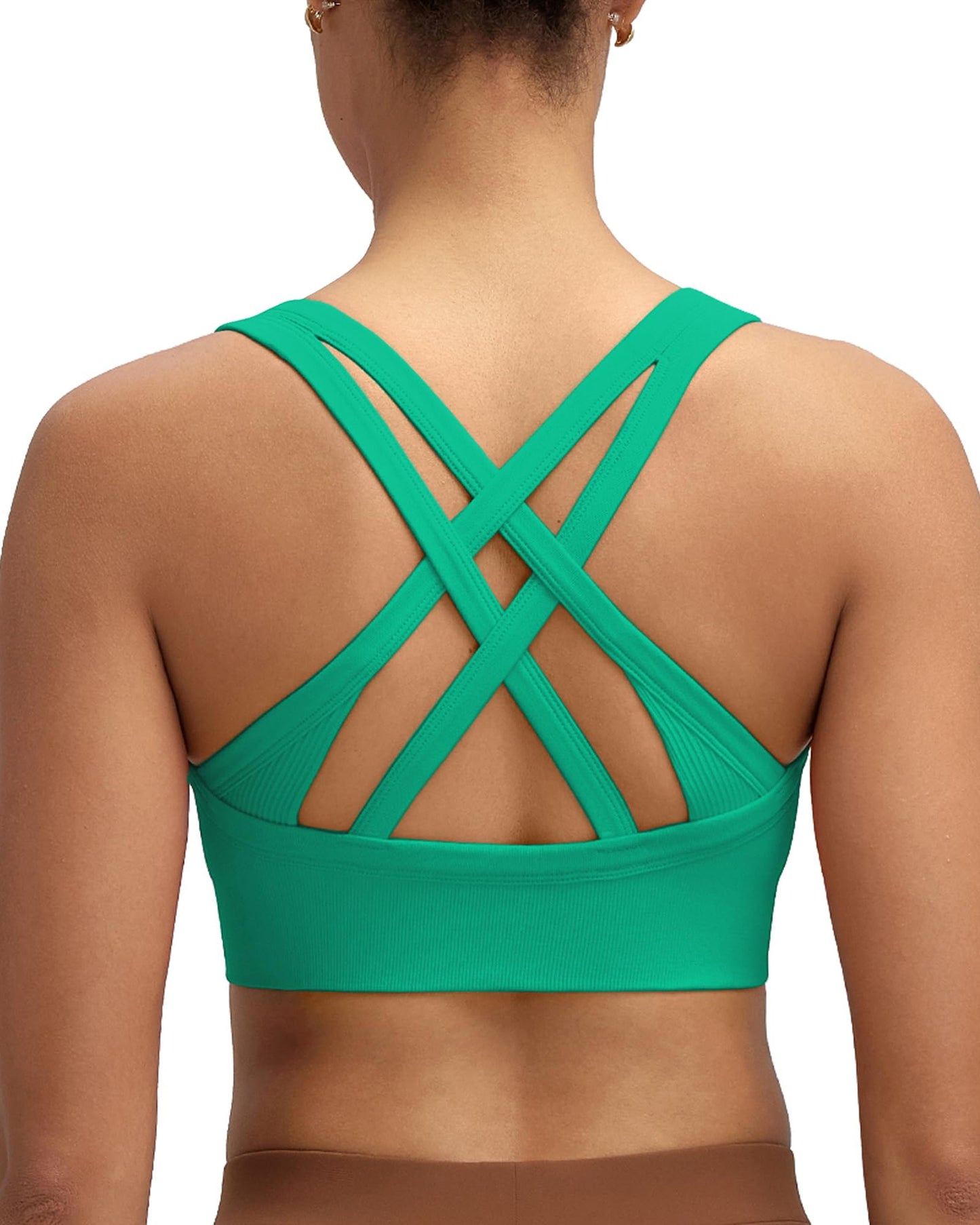 RUNNING GIRL® Strappy Criss-Cross Padded Yoga Bra