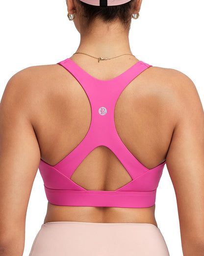 RUNNING GIRL® High Support Molded Cup Sports Bra with Sewn-in Pads