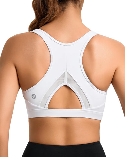 RUNNING GIRL® High-Impact Racerback Sports Bra | Molded Cup High Support Bra for Women