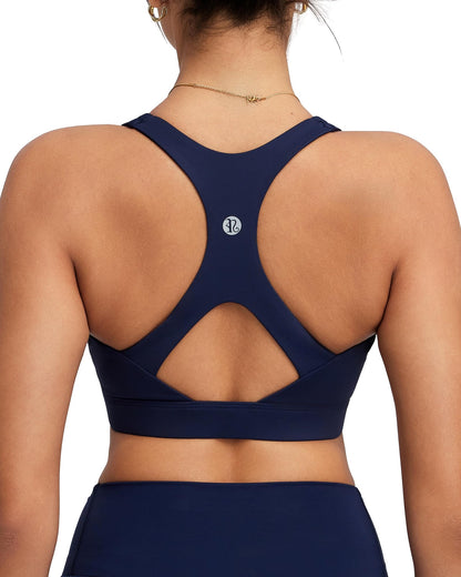RUNNING GIRL® High Support Molded Cup Sports Bra with Sewn-in Pads