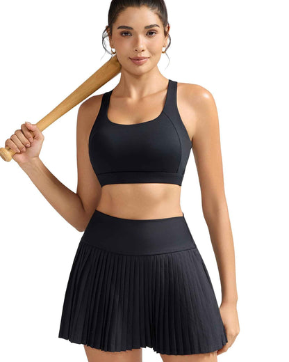 RUNNING GIRL® Women High Impact Sports Bra Crisscross Back Removable Cups