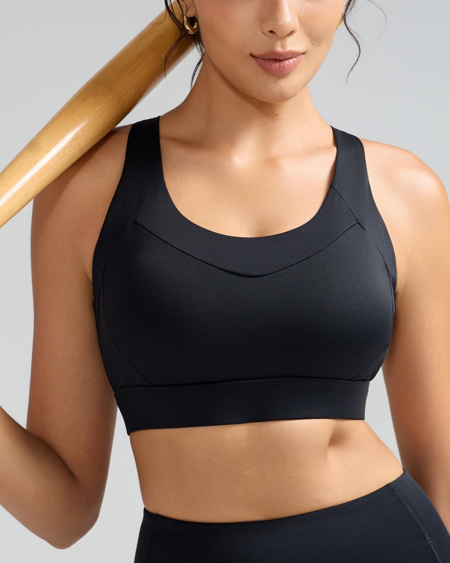 RUNNING GIRL® Medium-High Support Crisscross Back 2-1 Versatile Sports Bra