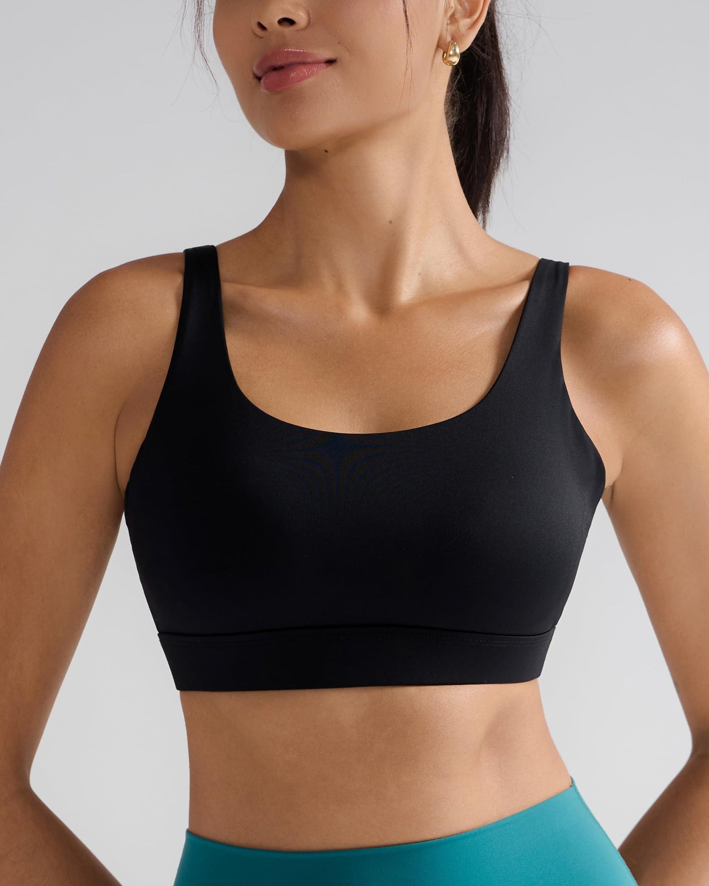 RUNNING GIRL® Medium-High Support Crisscross Back Molded Cup Sports Bra
