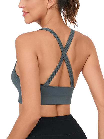 RUNNING GIRL® High-Impact Sculpting Sports Bra | Fixed Moulded Cups & Versatile Racerback Design