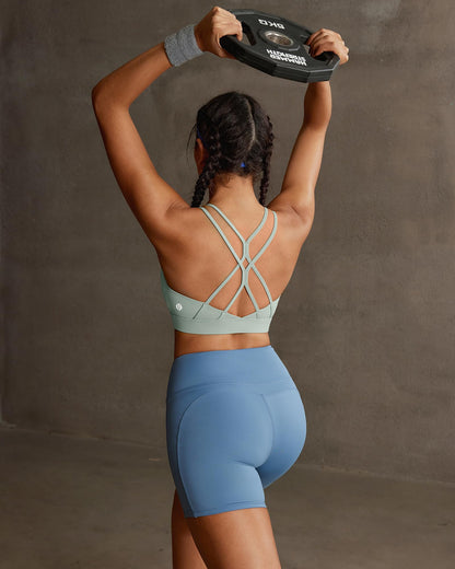 RUNNING GIRL® Sexy Crisscross Yoga Bra | Thin Breathable Strappy Back Sports Bra