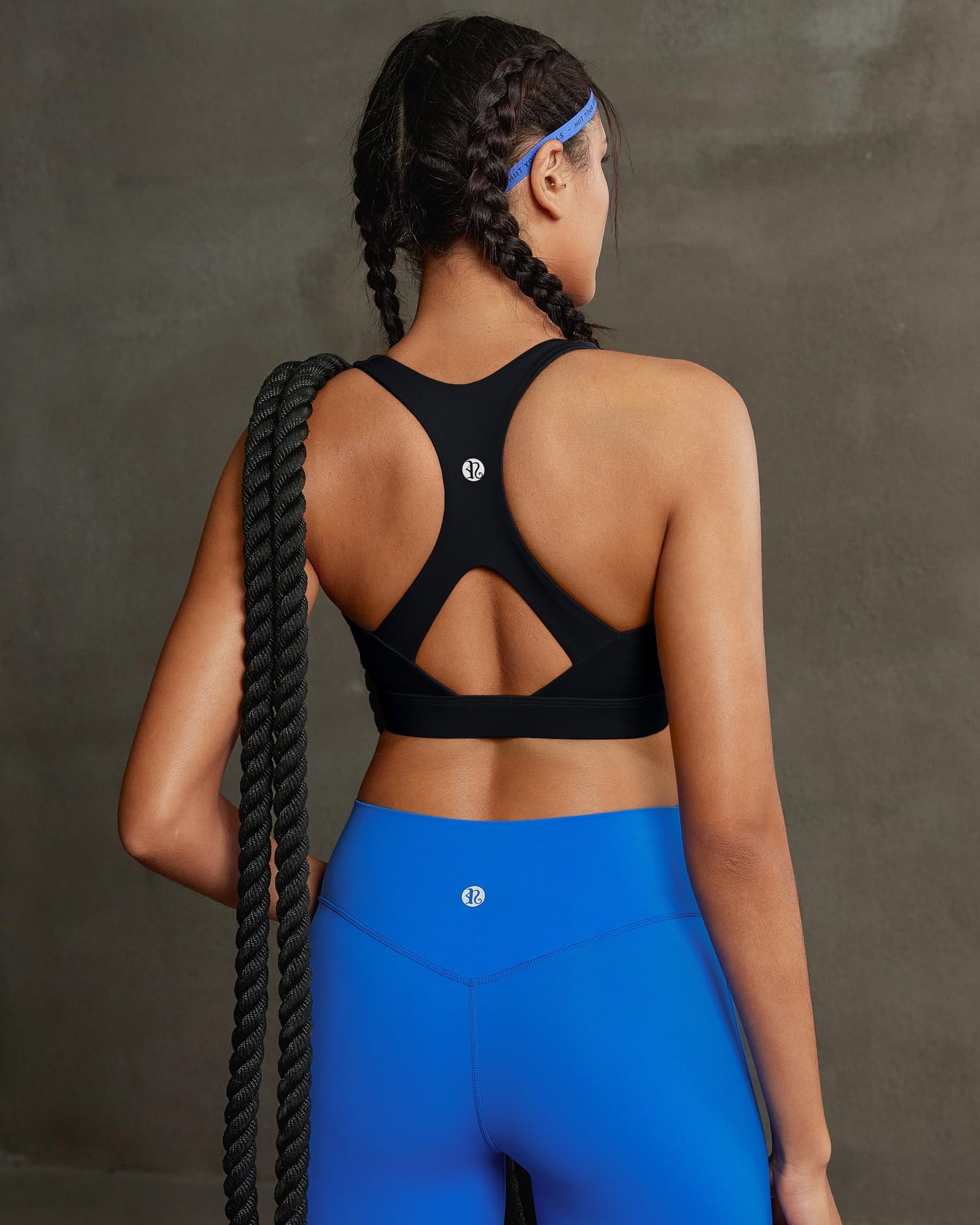 RUNNING GIRL® High Support Molded Cup Sports Bra with Sewn-in Pads