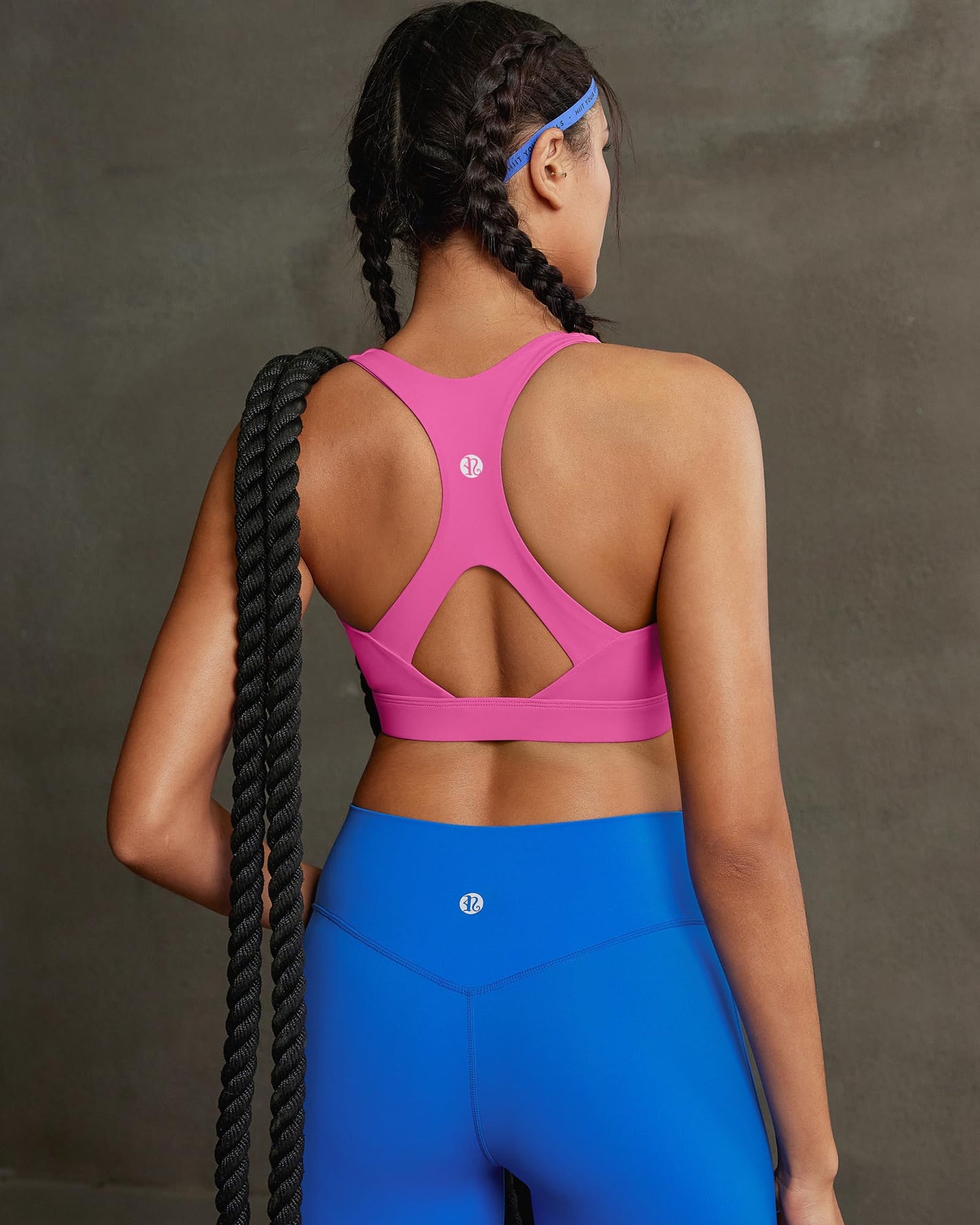 RUNNING GIRL® High Support Molded Cup Sports Bra with Sewn-in Pads