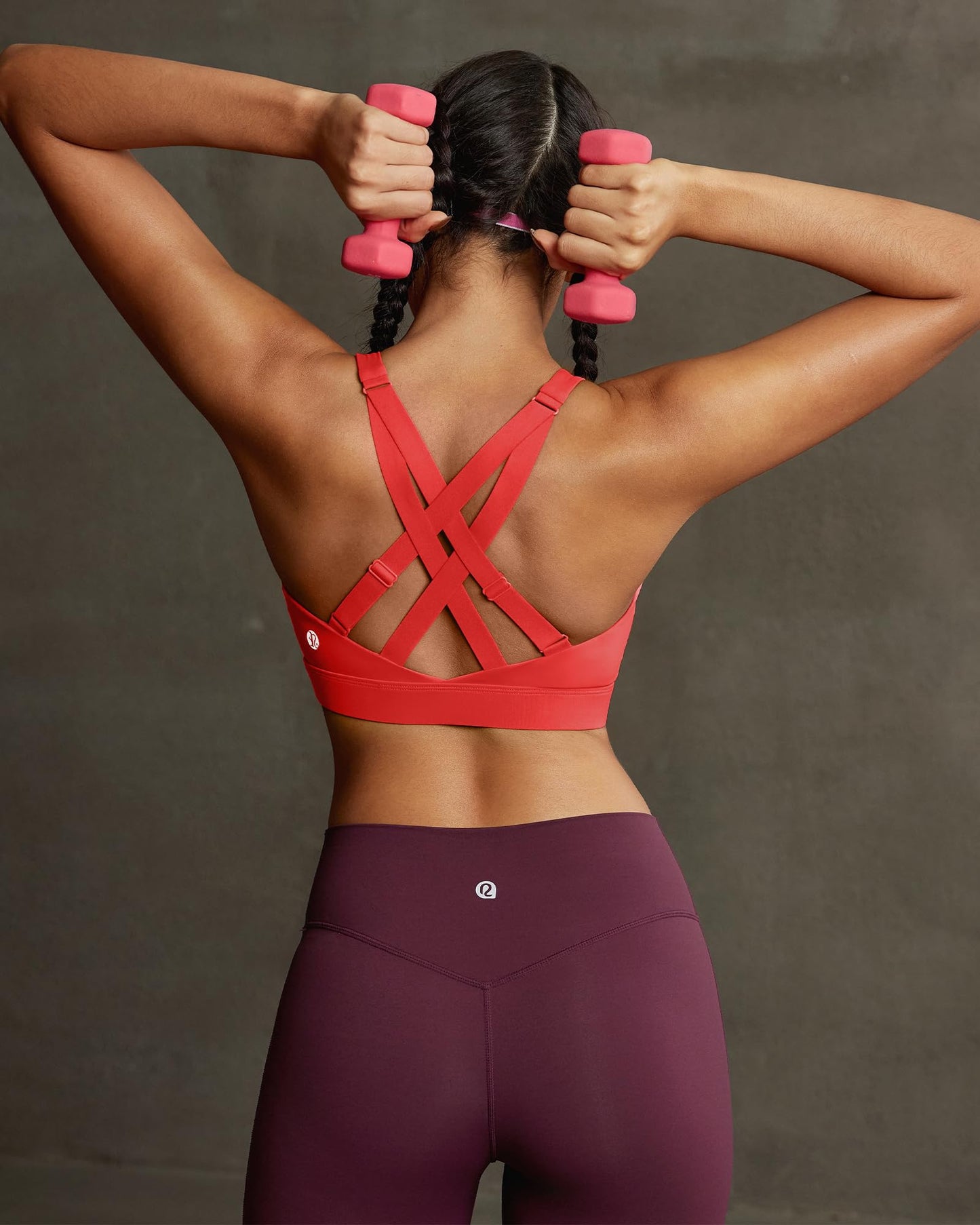 RUNNING GIRL® High-Impact Racerback Tank Sports Bra | Adjustable Straps & Fixed Cups