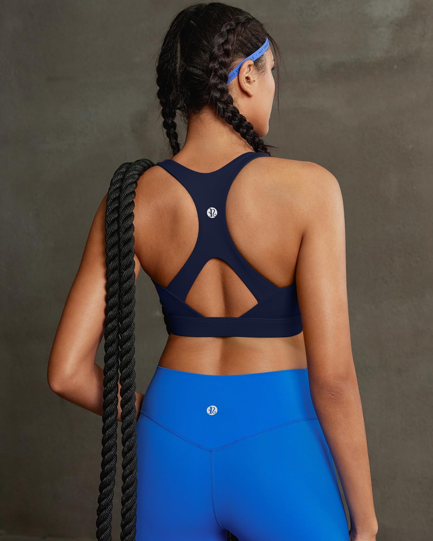RUNNING GIRL® High Support Molded Cup Sports Bra with Sewn-in Pads