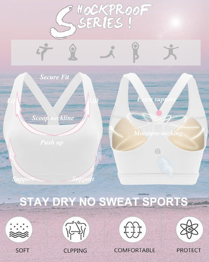 RUNNING GIRL® High-Support Sculpt Sports Bra - Fixed Molded Cups