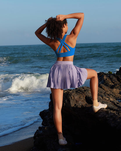 RUNNING GIRL® Strappy Criss-Cross Padded Yoga Bra
