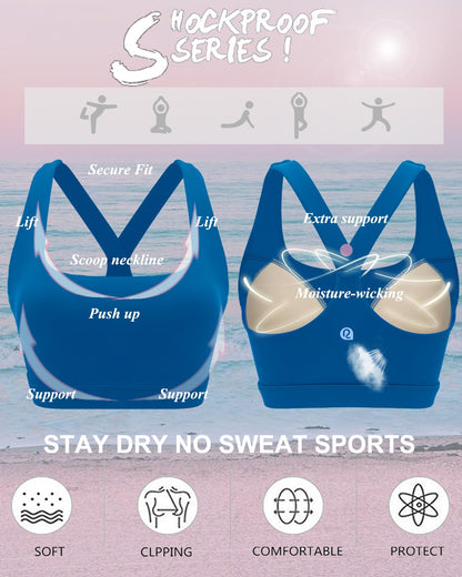 RUNNING GIRL® High-Support Sculpt Sports Bra - Fixed Molded Cups