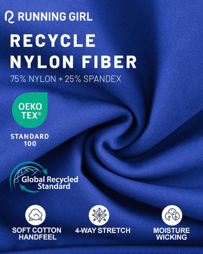 RUNNING GIRL® High-Support Racerback Tank Style Sports Bra | Fixed Molded Cups