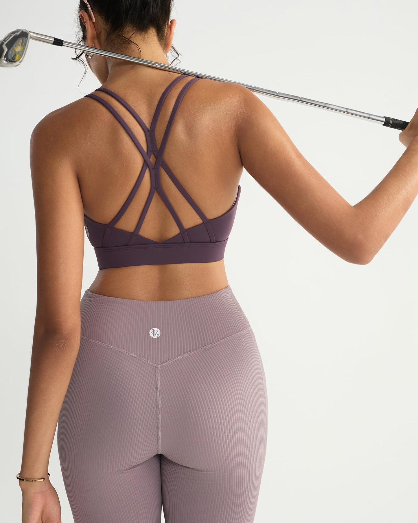 RUNNING GIRL® Strappy Criss-Cross Yoga Bra | Removable Cups & Medium Support Sculpting Bra