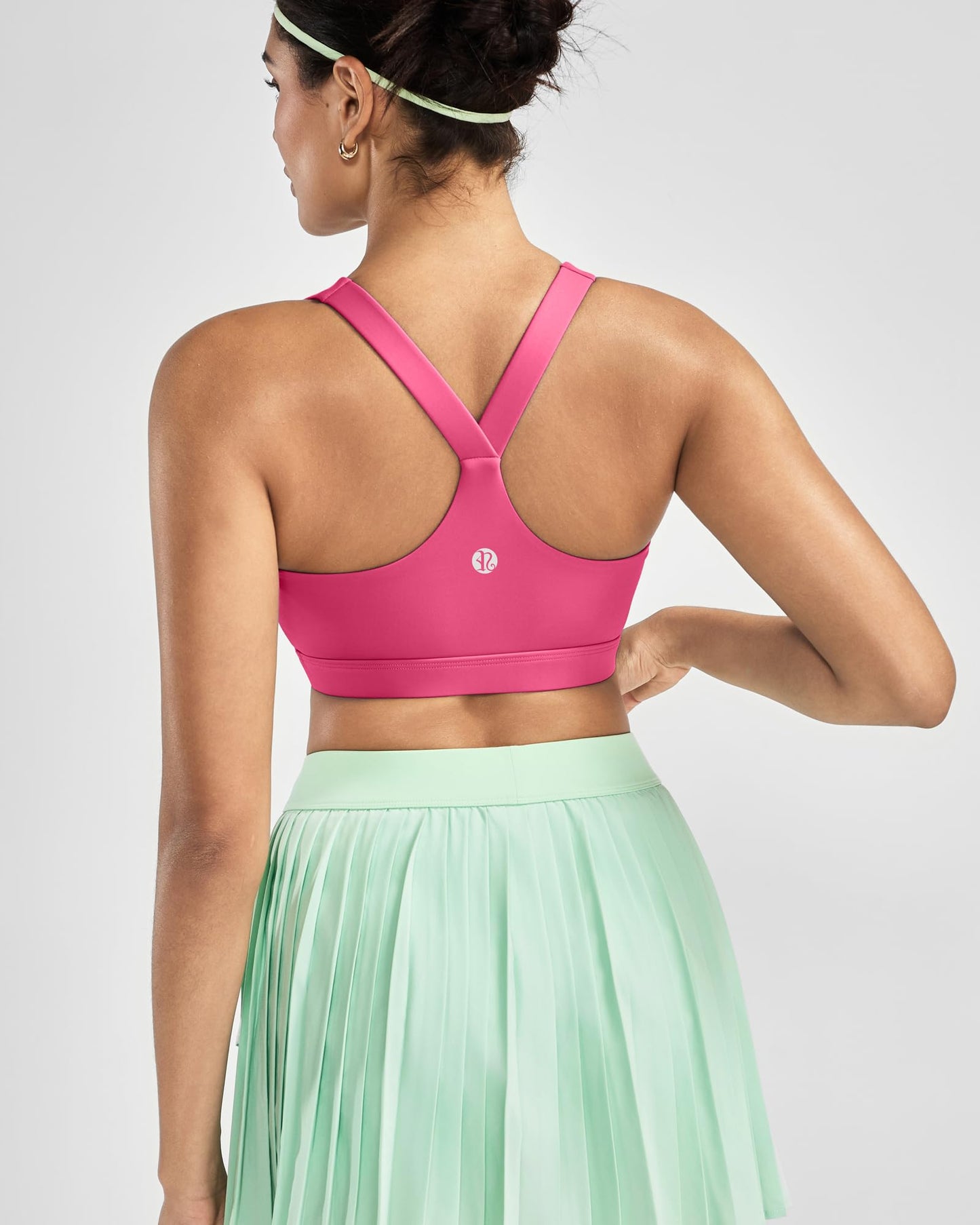 RUNNING GIRL® High-Impact Racerback Sports Bra | Fixed Molded Cups for Larger Busts