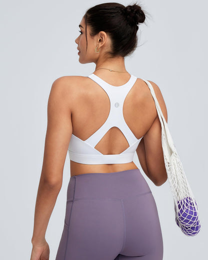 RUNNING GIRL® High Support Molded Cup Sports Bra with Sewn-in Pads