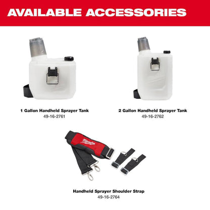 M12 12-Volt 2 Gal. Lithium-Ion Cordless Handheld Sprayer Kit with 2.0 Ah Battery and Charger, Extra 2 Gal. Tank