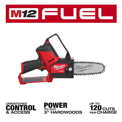 M12 FUEL 6 in. 12V Lithium-Ion Brushless Electric Cordless Battery Pruning Saw HATCHET (Tool-Only)