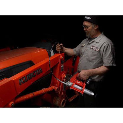 M12 12-Volt Lithium-Ion Cordless Grease Gun Kit with One 3.0 Ah Battery, Charger and Tool Bag with M12 3/8 in. Ratchet