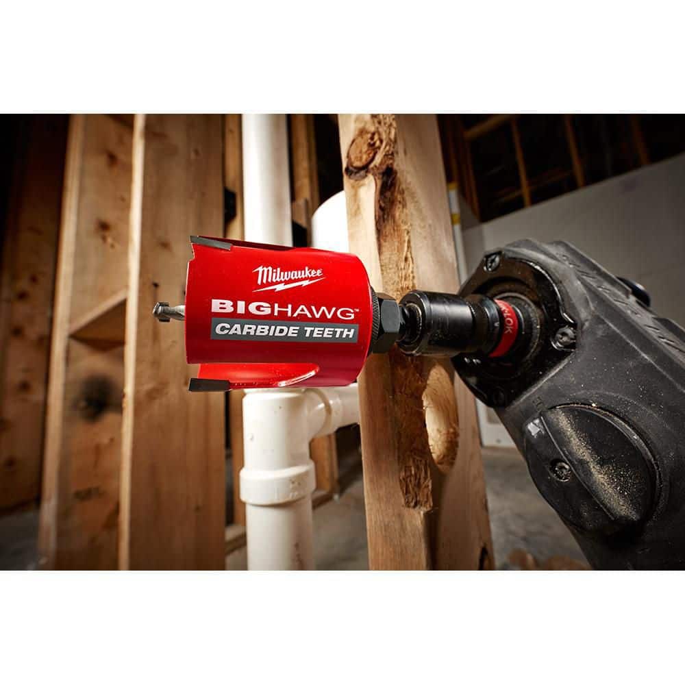 BIG HAWG Carbide Hole Saw Kit (9-Piece) with PACKOUT Case