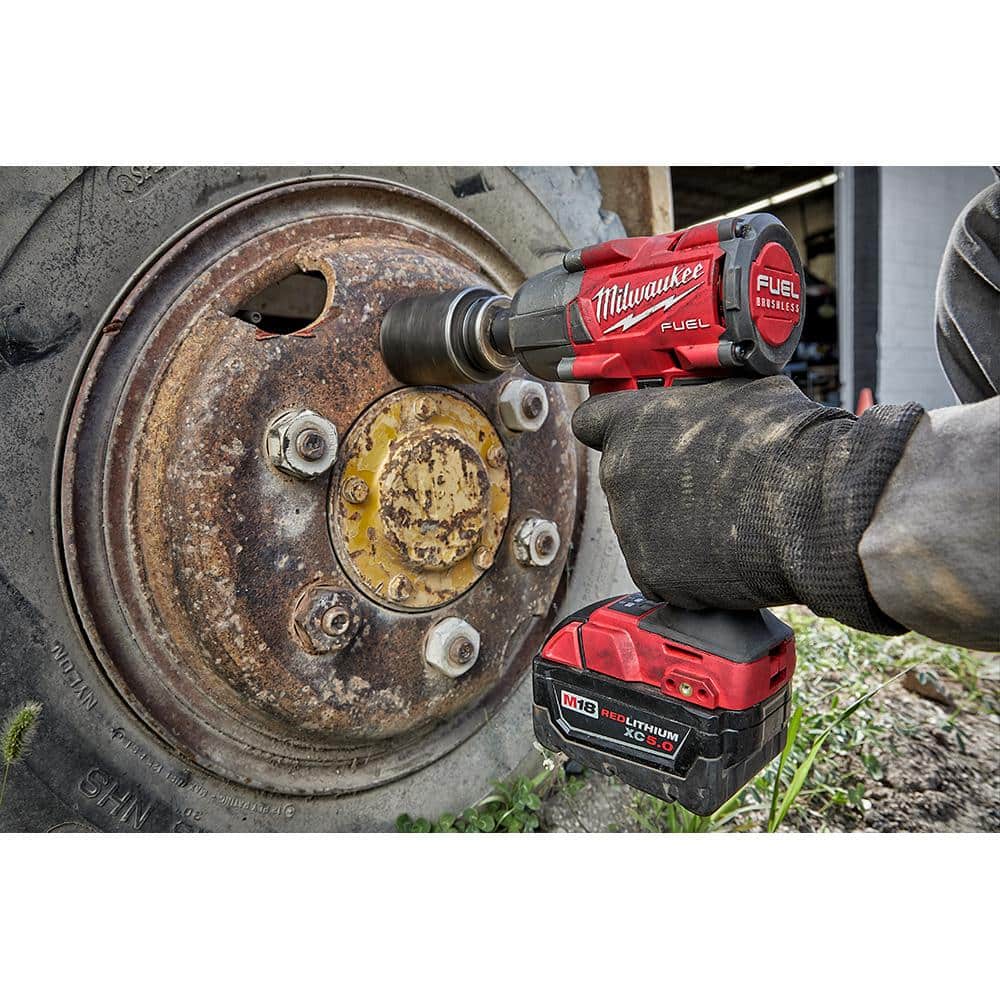 M18 FUEL GEN-2 18V Lithium-Ion Mid Torque Brushless Cordless 3/8 in. and 1/2 in Impact Wrench (2-Tool)