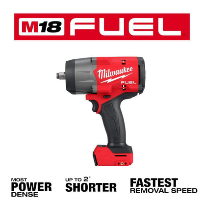 M18 FUEL 18V Lithium-Ion Brushless Cordless 1/2 in. Impact Wrench with Mid Torque Impact Wrench (2-Tool)