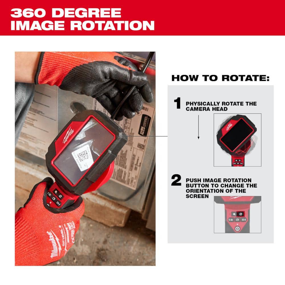 M12 12V Lithium-Ion Corldless M-SPECTOR 360-Degree 10 ft. Inspection Camera Kit