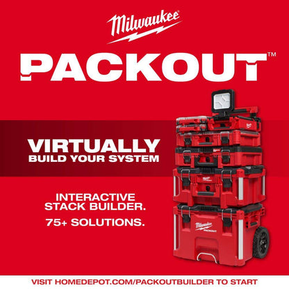 M18 18-Volt Lithium-Ion Cordless PACKOUT 3000 Lumens LED Light with Built-In Charger