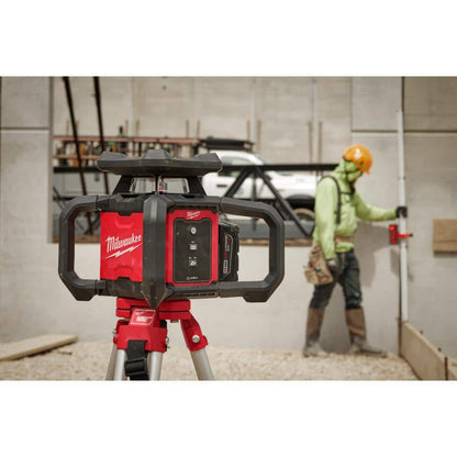 M18 2000 ft. Red Exterior Rotary Laser Level Kit with Receiver, Receiver Clamp, Tripod, and Grade Rod