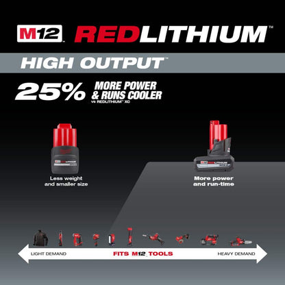 M12 12-Volt Lithium-Ion XC High Output 5 Ah Battery (3-Pack)
