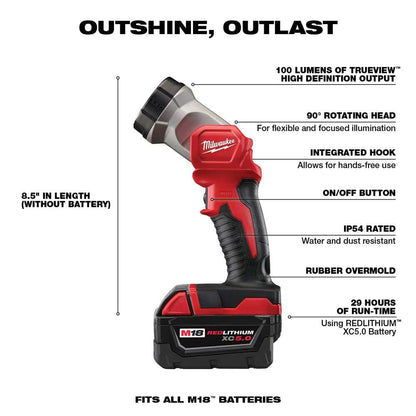 M18 FUEL 18V Lithium-Ion Brushless Cordless Combo Kit with (2) 5.0 Ah Batteries (7-Tool) & Deep Cut Band Saw