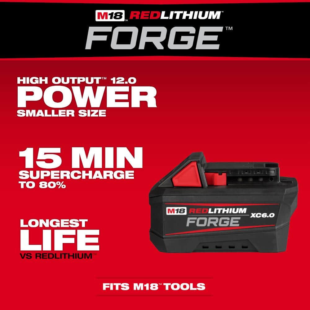 M18 FUEL 18-V Lithium-Ion Brushless Cordless Sawzall Reciprocating Saw Kit with (1) FORGE 6.0Ah Battery