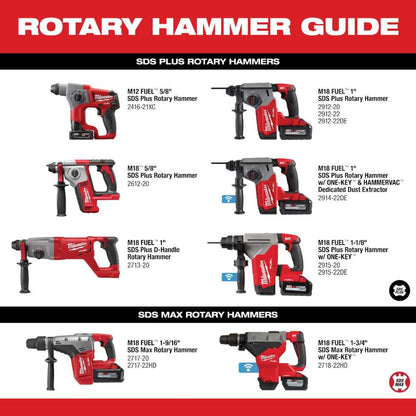 M18 FUEL 18V Lithium-Ion Brushless Cordless 1 in. SDS-Plus Rotary Hammer (Tool-Only) with 4-1/2 in./5 in. Grinder