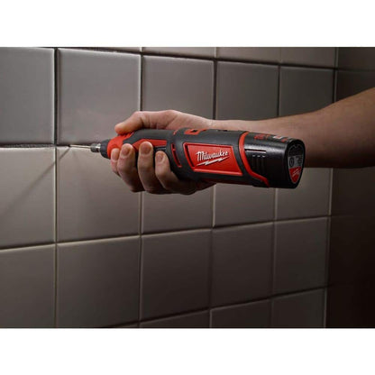 M12 12V Lithium-Ion Cordless Rotary Tool w/Compact Battery Pack 2.0Ah and Charger Starter Kit