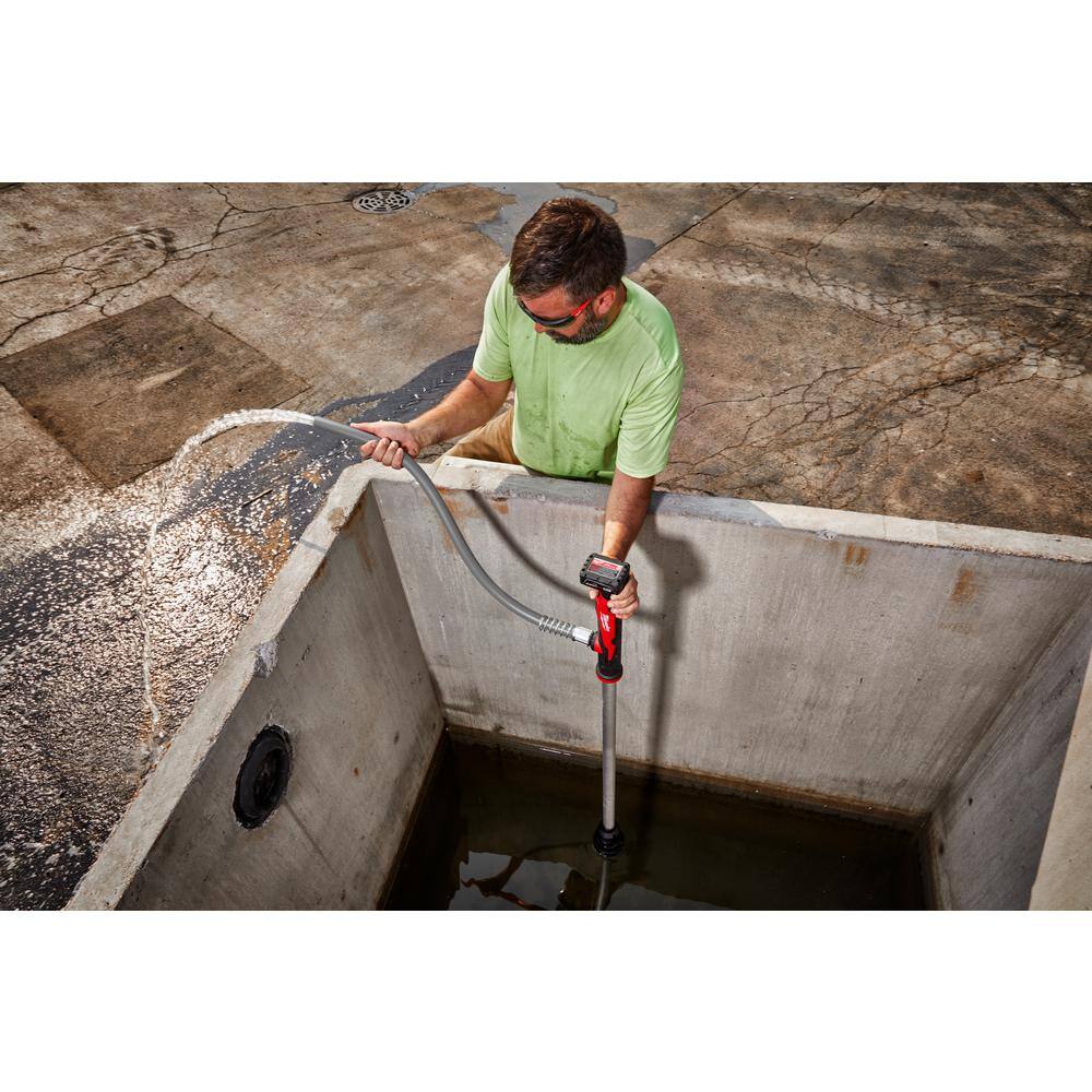 M12 12-Volt Lithium-Ion Cordless 9 GPM 0 hp. Submersible Stick Water Transfer Pump (Tool Only)