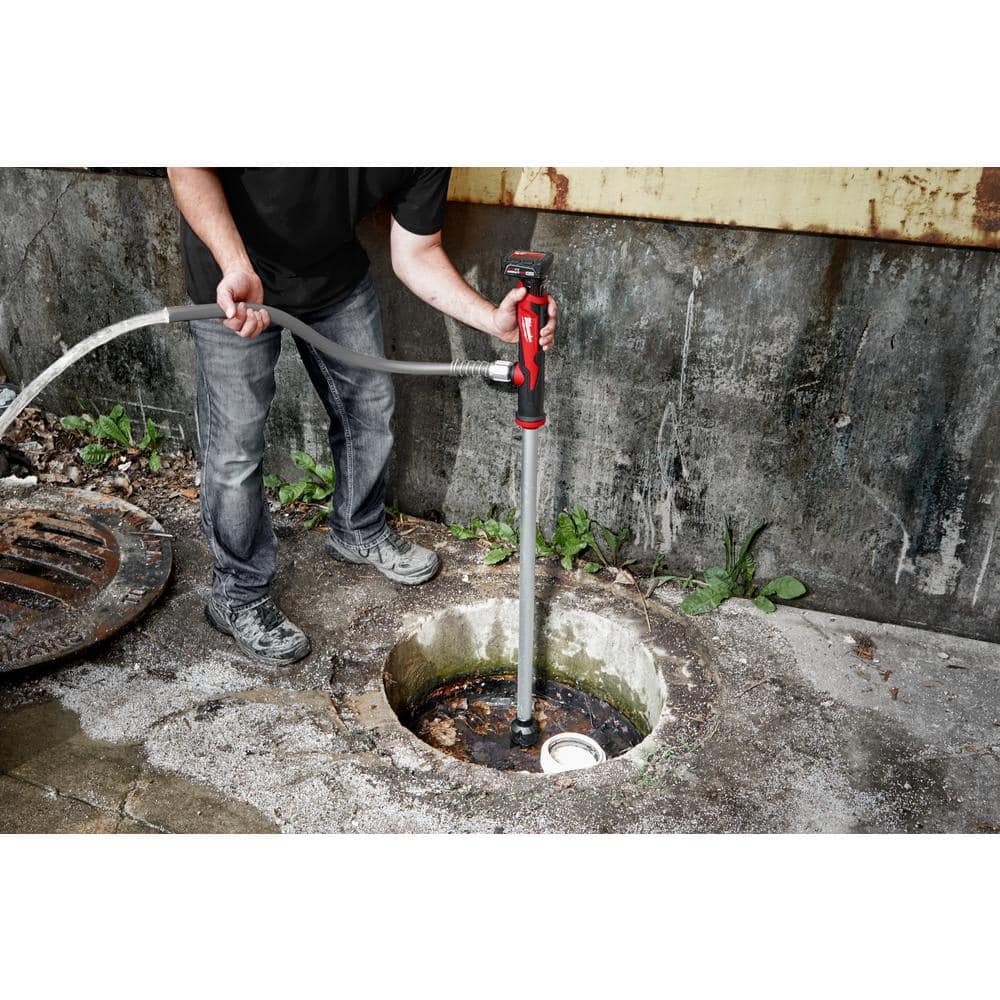 M12 12-Volt Lithium-Ion Cordless 9 GPM 0 hp. Submersible Stick Water Transfer Pump (Tool Only)