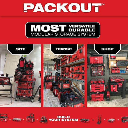 PACKOUT 5-Compartment Low-Profile Compact Small Parts Organizer